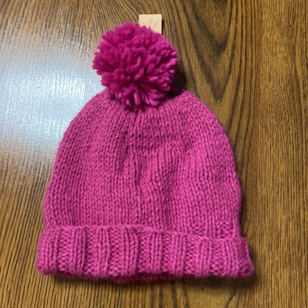 🌷 Barts 🌷 Pink Lightbulb Hand Knitted Bulb Beanie Size 53 - Picture 5 of 9